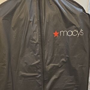 Macy's Black Windbreaker Jacket Lightweight and Stylish